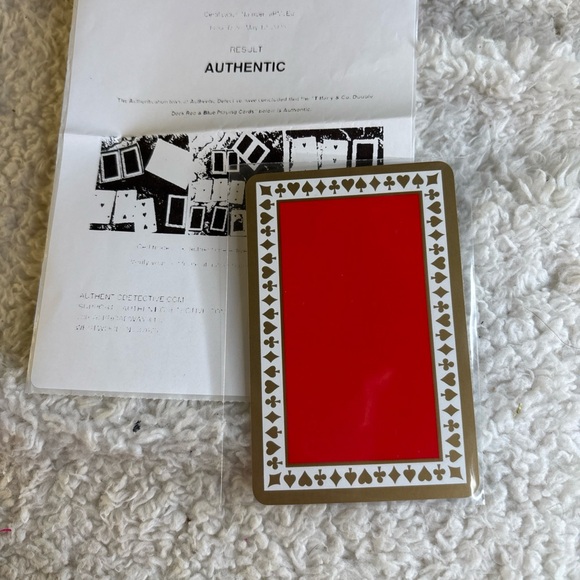 Tiffany & Co. Red and Gold Decorative Card - Picture 2 of 7